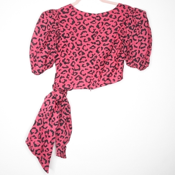 HEMANT AND NANDITA X REVOLVE Rica Side Cascade Blouse M - Picture 3 of 5